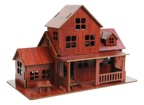 Toy Puzzle Diy House Villa, Casa Educativa Para Niños Y Niña