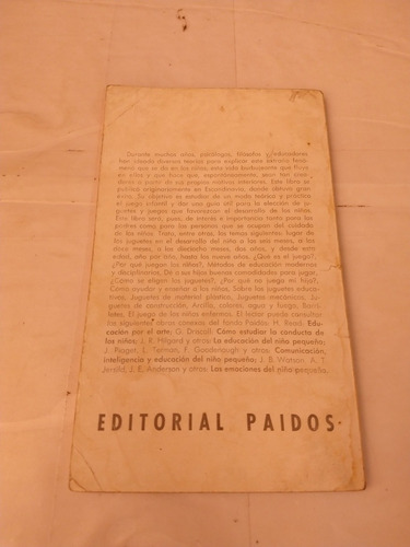 Cómo Elegir Los Juguetes Sten Hegeler Editorial Paidós (Usado)