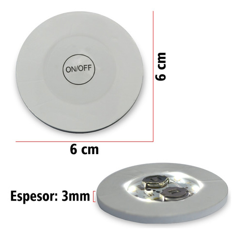 Portavasos Con Luz Led Blanco 50 Piezas