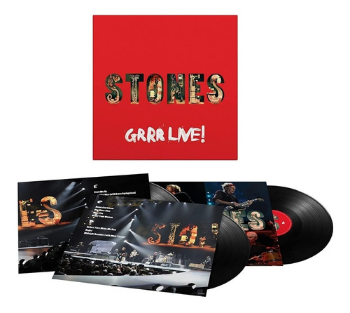 Vinilo The Rolling Stones - Grrr Live ! 3 Lp Nuevo Sellado