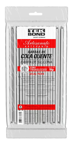 Cola Quente Bastão Fina 1kg Translucida Tekbond