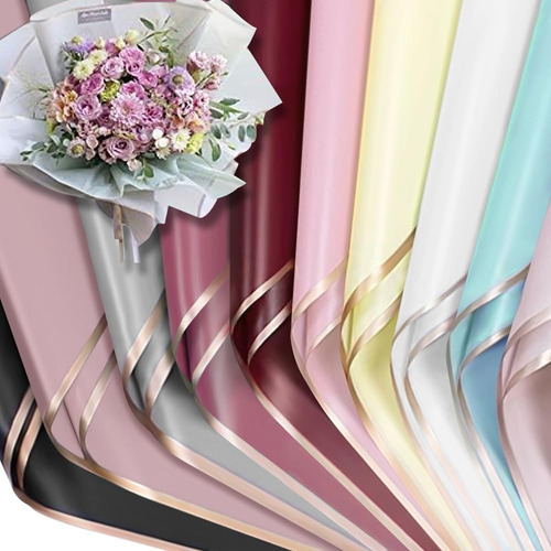 2024 20 Hojas Papel Coreano For Ramos Bouquet Floral