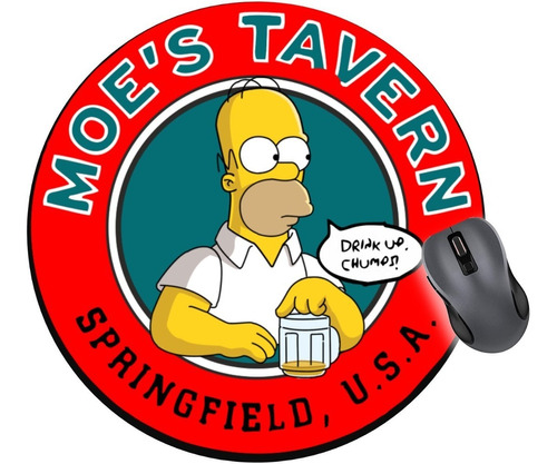 Homero Simpson Pad Mouse  Antideslizante