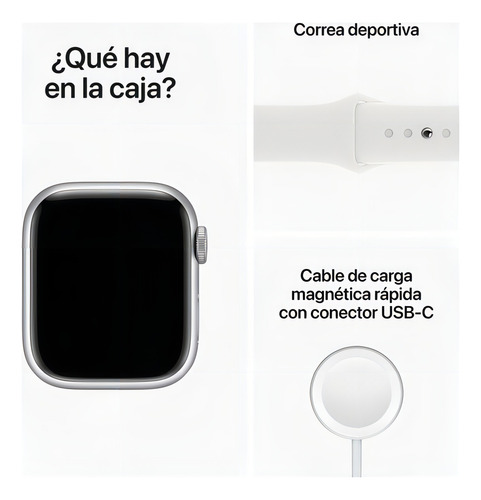 Apple Watch Series 8 (41mm, Gps + Cellular) Aluminio Plateado Plateado Blanco - Excelente (Reacondicionado)