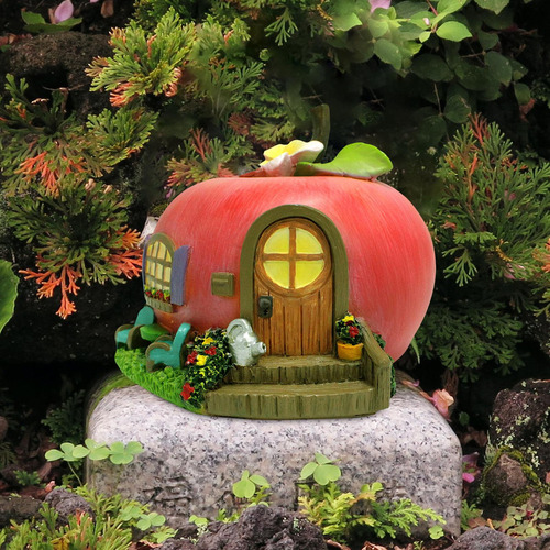 .. Casa De Frutas De Jardín De Hadas, Figura En Miniatura,