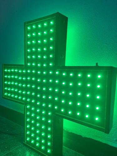 Cruz Led Farmacia 50x50cm - Doble Faz Y Multiefectos