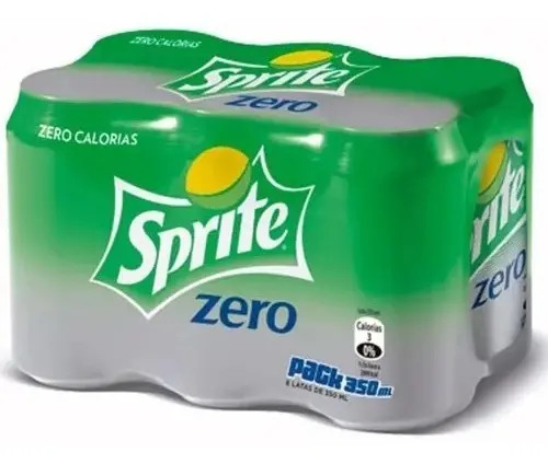 Pack 6 Refrigerante Sprite Zero Açucar Lata 350ml