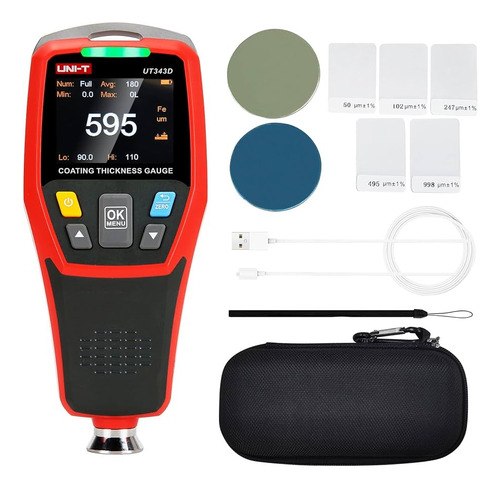 Medidor Pc Espesor Recubrimiento Pintura Ut343d® Uni-t® Usb®