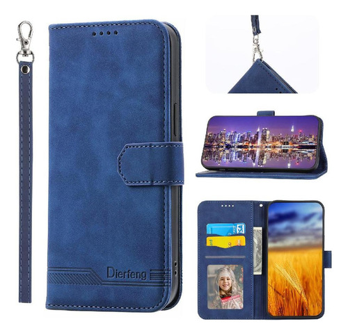 / Funda Abatible Para Vivo Y03 Pulsera Efectivo Ranuras Para