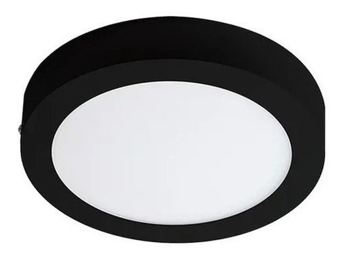 Panel Led 6w Circular Superficial (negro)