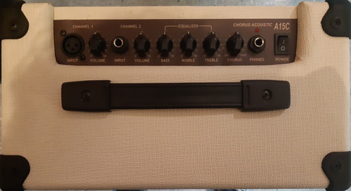 Imagen 4 de 5 de Amplificador Guitarra Acústica Artec A15c Multifunción Ivory
