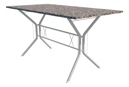 Conjunto De Jantar Mesa Brasilia 150cm 6 Cadeiras New Lisboa