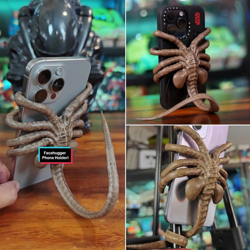 Soporte Teléfono L Facehugger Ajustable Base Gótica Teléfono