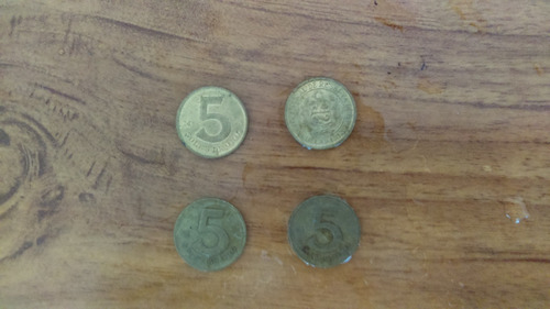 Monedas De 5 Soles De Oro De Los 80