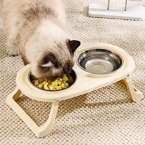 Cuenco De Agua Y Comida Para Gatos Cuenco Doble Para Gatos P
