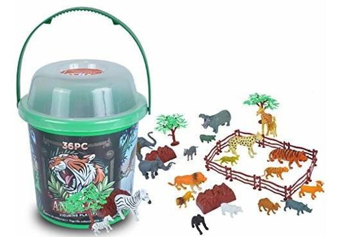 Wild Republic Animal Toys Cubo Grande, Elefante, Tigre, Oso 