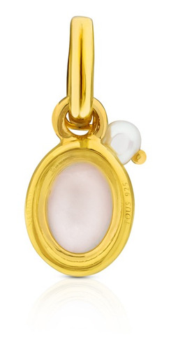 Colgante Tous Tiny De Plata Vermeil Con Cuarzo Rosa Y Perla