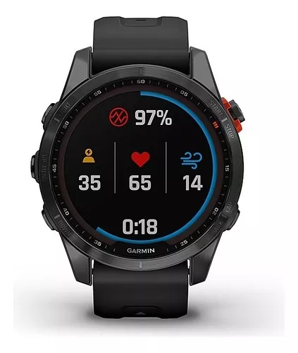 Reloj Garmin Fenix 7s Solar Negro 42mm + Protector