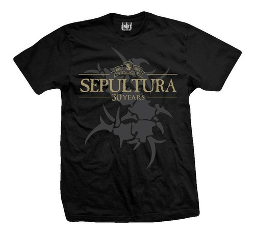 Imagen 1 de 2 de Remera Sepultura 30 Years