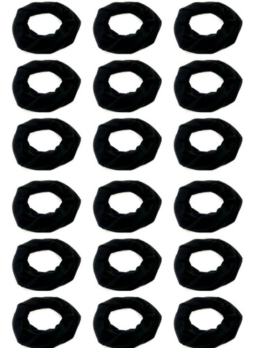 Set 20 Cuellos Buff Vincha Multifuncion Algodon Color Negro