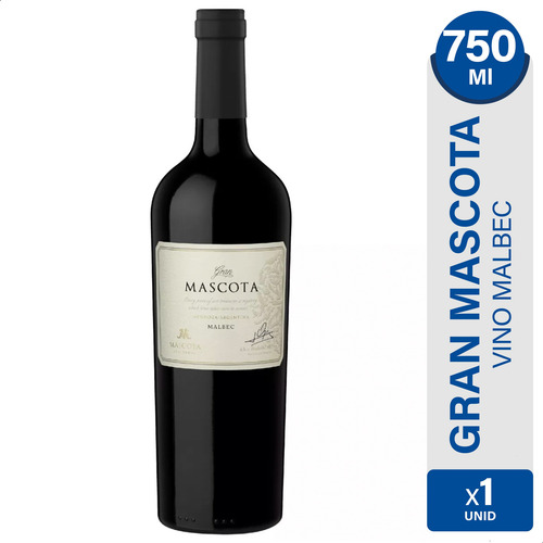 Vino Tinto Gran Mascota Malbec Vineyards - 01mercado
