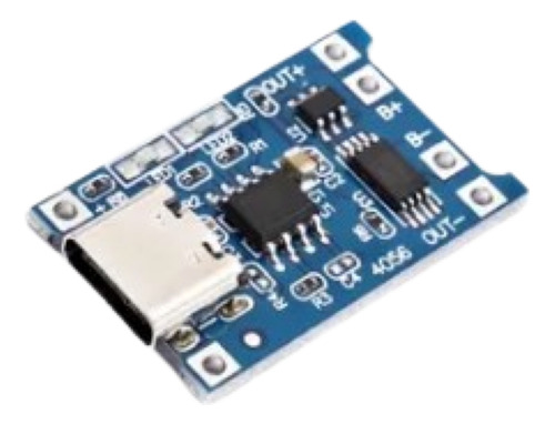 Modulo Carga Tipo C Bateria De Litio 18650 Tp4056 10 Pz.