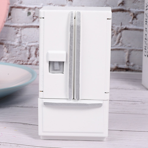 Refrigerador Modelo 1:12 Minipuertas De Madera De Abedul Con