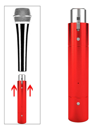Amplificador De Microfone Dinâmico, Acessórios Vermelho