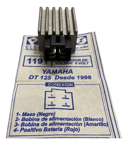 Regulador De Voltaje Yamaha Dt 125 - 6v / Pietcard 1191