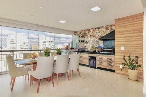 Imagem 3 de 10 de Apartamento Em Condomínio Padrão Para Venda No Tatuapé, 3 Dorm, 1 Suíte, 2 Vagas, 123 M², Lindo Apartamento, Com Varanda Gourmet Ampliada, Andar Alto. - 1822
