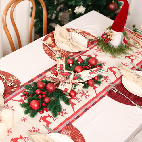 Botín De Navidad 61 Cm Forma De Lágrima Con Adornos Navideño