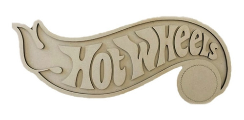 Logo Colgable En Mdf Hotwheels