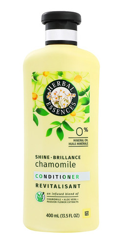 2 Pzs Herbal Essences Acondicionador Shine Manzanilla 400ml