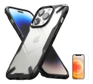 Case Funda Ringke Fusion X Para iPhone 14 Pro Max + Vidrio