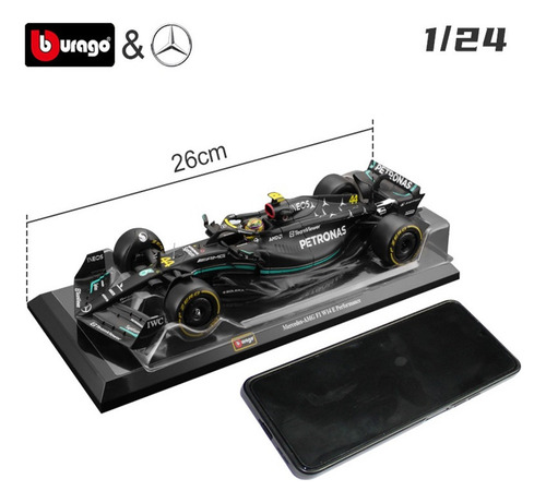 Coche Mercedes-benz Amg F1 1/24 Bburago W14 44 #hamilton 202