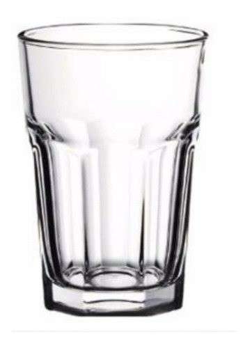 Imagen 1 de 2 de Vaso Facetado X48 400ml Transparente Durax Gaseosa Bar Resto