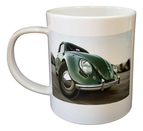 Taza De Plastico Vehiculos Auto Antiguo Bola Verde Coche