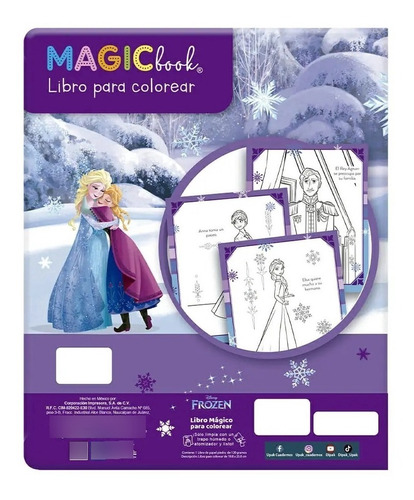 Libro Para Colorear Reutilizable Magic Book Frozen 1 Pieza