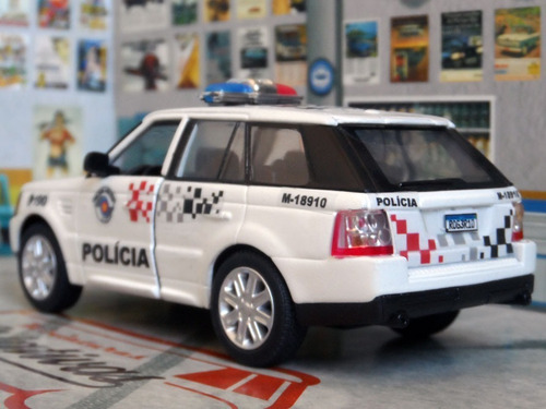 Miniatura Range Rover Sport Polícia Militar Sp - Em Metal