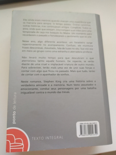 O Apanhador De Sonhos Stephen King Ponto De Leitura (Usado)
