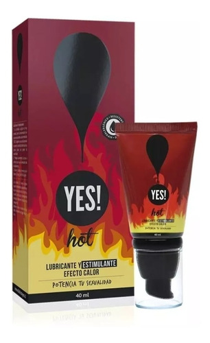 Lubricante Intimo Yes! Gel Estimulante Hot Pasión 40ml