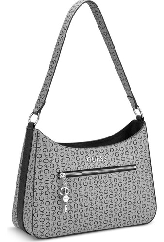 Bolsa Guess Factory Sv960318-bla Acabado de los herrajes Níquel Color Gris Correa de hombro Gris Diseño de la tela Lisa