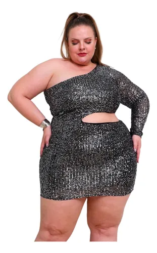 Vestido preto plus hotsell size mercado livre