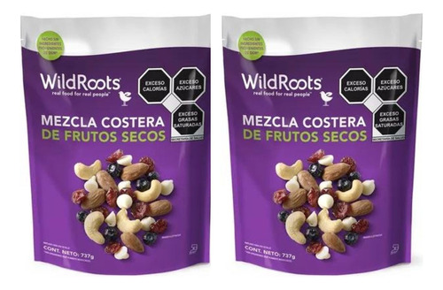 2 Bolsas Wild Roots Mezcla De Frutos Secos 1.47kg