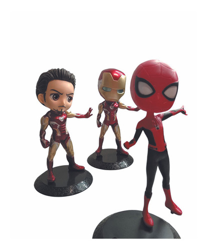 Figura Marvel Spiederman Araña Iron Man Tony Stark Coleccion (Usado)