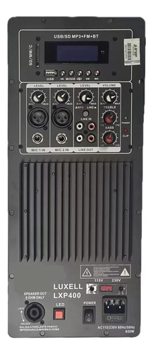 Modulo Amplificador Potencia Lxp400 180w Rms Usb Bt Remoto
