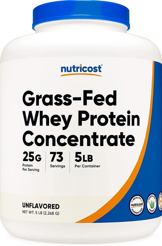 Nutricost Grass-fed Whey Protein Concentrate 2268 G Sabor Sin Sabor