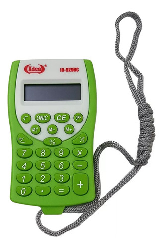 Mini Calculadora C/ Cordão Cor Variada 8 Dígito Portátil