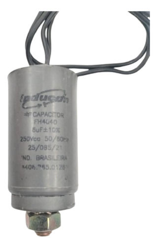 Capacitor Ac Para Motor Fh 4040 6uf 250vac C/ Parafuso