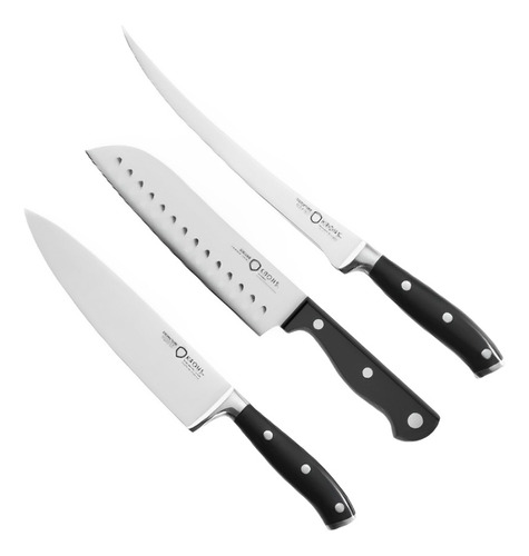 Set Cuchillos Krons Premium Chef - Santoku - Filetero